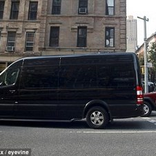 Driving commuters around the Benz: New York City's wealthiest enjoy hidden luxury in Mercedes vans that take up half the road