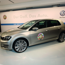 The seventh generation Golf was awarded as the 2013 Car of the Year award