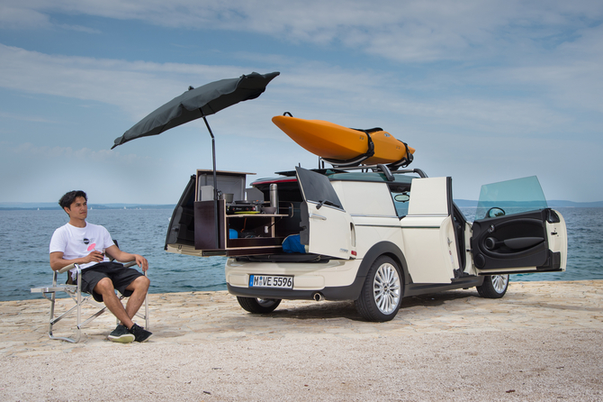 The Clubvan camper keeps one person inside