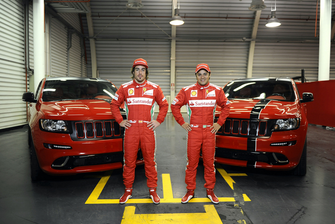 Fernando Alonso and Felipe Massa Selected as Brand Ambassadors for Jeep in Europe