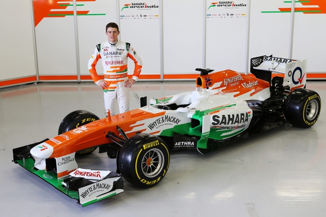 Paul di Resta presented the car at Silverstone 