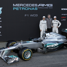 Mercedes Gives W03 Late Unveil