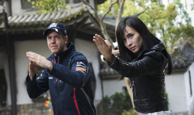 Sebastian Vettel Films Martials Arts Movie in China