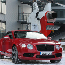 New Bentley Continental V8 Helicoptered into Munich New Bentley Continental V8 Helicoptered into Munich