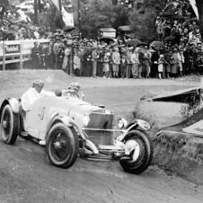 Rudolf Caracciola in a Mercedes-Benz SSK