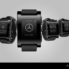 The Pebble Mercedes smart watch integrates into the car's systems to provide information at all times