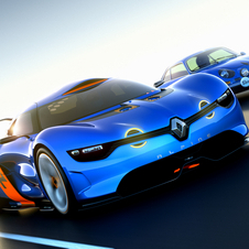To look like the Alpine A110, the car has LED, circular fog lights To look like the Alpine A110, the car has LED, circular fog lights