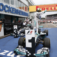 Rosberg conquered his fourth win of the season