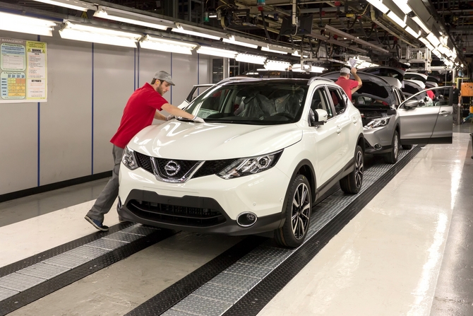 The Qashqai is being produced in Sunderland in 24-hour shifts