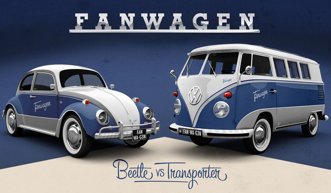 Fanwagen Facebook Car by Volkswagen