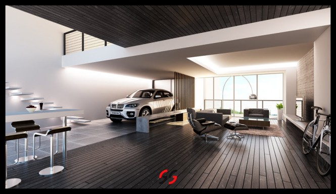 Cars Parked Inside Homes: Pretty or Pretty Weird?