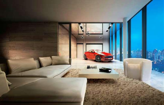 Cars Parked Inside Homes: Pretty or Pretty Weird?