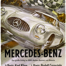 Here is a period advertisement from 1952 showing the performance of Kling and Caracciola