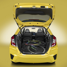 The latest car actually has slightly less cargo room with the seats down