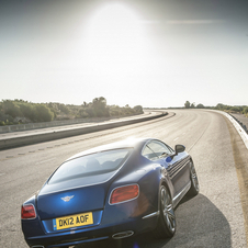 It uses an eight-speed automatic transmission that Bentley says improves fuel economy...