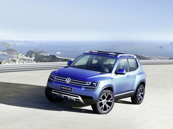 Taigun tem um design exterior semelhante ao Tiguan e ao Touareg