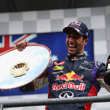 Ricciardo has already won three races on his debut Red Bull season