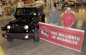 Jeep baut den ein millionsten Wrangler