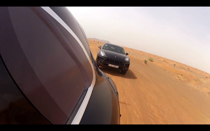 Porsche took two of them to Dubai to test in the dunes Porsche took two of them to Dubai to test in the dunes