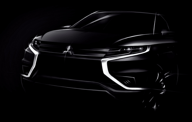 Outlander PHEV Concept-Sadopts a more sophisticated interior and exterior design