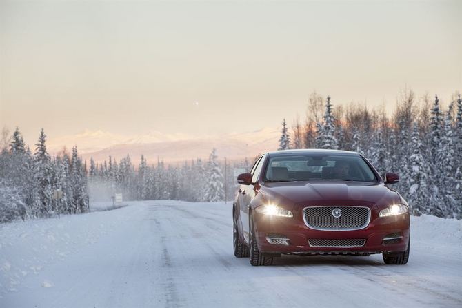 Jaguar drove two 3.0 supercharged, all-wheel drive XFs to the city