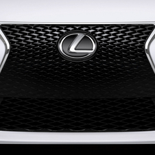 The car carries Lexus' spindle grill