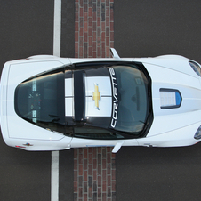 The car is basically the ZR1 60th anniversary edition that includes Arctic White paint and blue stripe