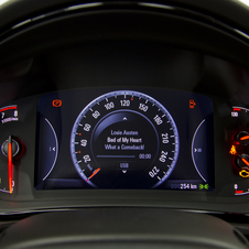 The instrument panel is a separate 8in screen