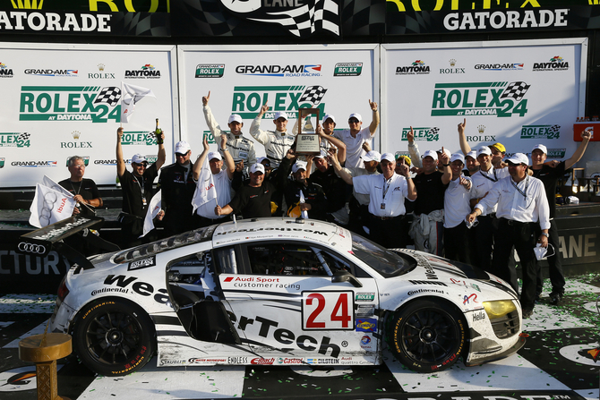 Alex Job Racing gave Audi its first ever 24-Hour GT win in the US