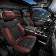 The interior gets upgraded seats and polished aluminum trim