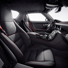 The center of the seats are upholstered in Alcantara