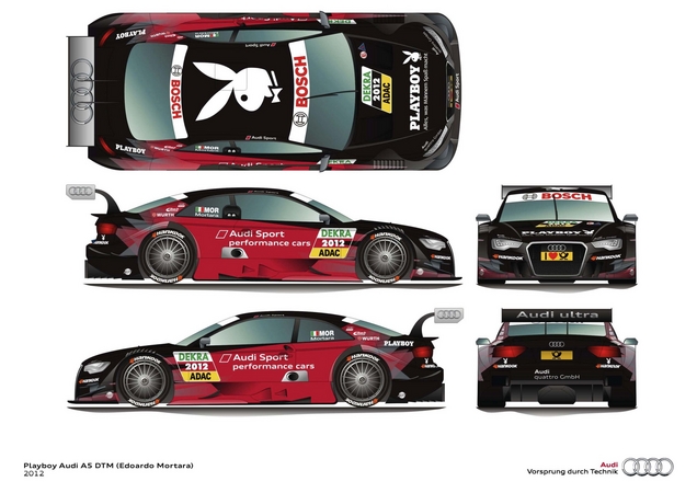 Audi Reveals 2012 A5 DTM Liveries from Red Bull, Playboy, Autotest and More