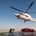 The car was delivered to the helipad be helicopter