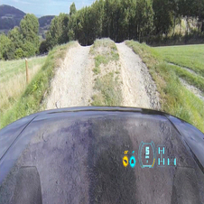 New technology allows visibility under and immediately in front of the bonnet