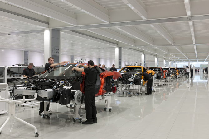 UK PM David Cameron Opens New McLaren Production Center