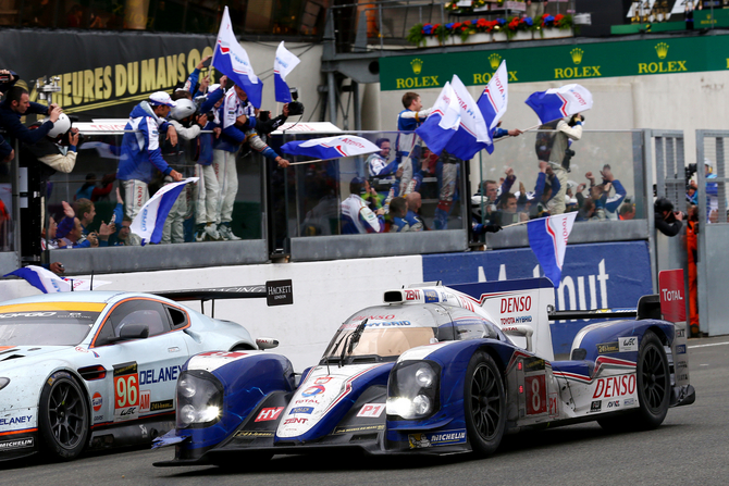 Toyota nearly grabbed two spots on the podium, but the #7 car had problems in the night