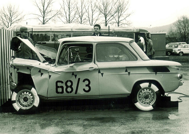 The NSU Prinz was among the first cars from the brand to have a front crumple zone