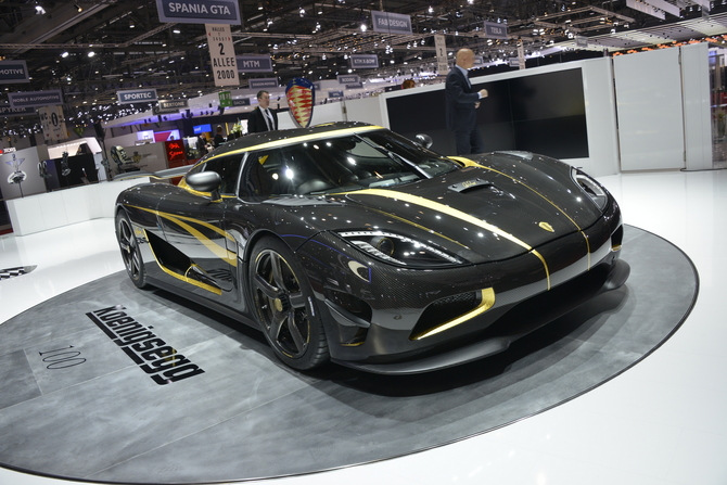 The car includes 24-karat gold inlayed into the carbon fiber The car includes 24-karat gold inlayed into the carbon fiber