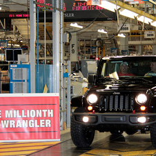 Jeep completed its millionth JK Wrangler