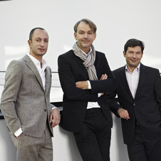 Habib (left) posing with Head of BMW Group Design Adrian van Hooydonk (center) and Head of Interior Design Marc Girard Habib (left) posing with Head of BMW Group Design Adrian van Hooydonk (center) and Head of Interior Design Marc Girard