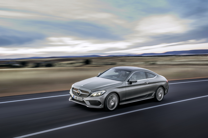 At launch the engine range of the new C-Class Coupé will include four petrol engines and two diesel