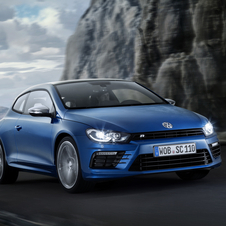 O Scirocco R continua a ter um design distintivo