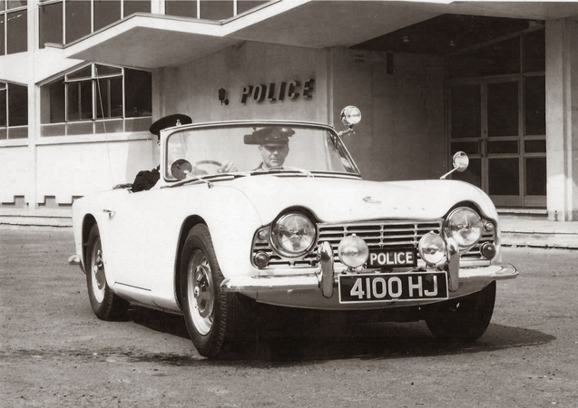 Triumph TR4 Police Car