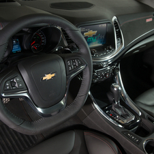 The interior comes standard with features like navigation, a head-up display and heated and ventilated seats