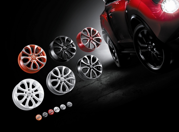 The options include several wheel colors