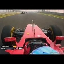 F1 India 2012 | Onboard Alonso Vs Button Vs Hamilton