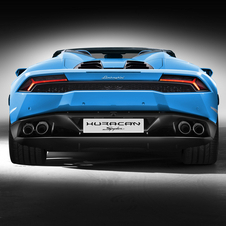 Lamborghini Huracán Spyder can reach 100km/h in 3.4 seconds just 0.2 seconds slower than the coupé version