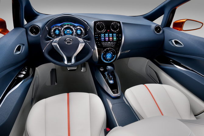 The Nissan Invitation interior is meant to be airy and modern