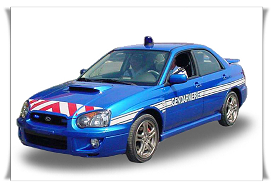 Historique des voitures de la Brigade Rapide Intervention de la Gendarmerie Nationale Francaise