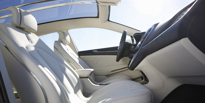 Interior detail from the Lincoln MKC